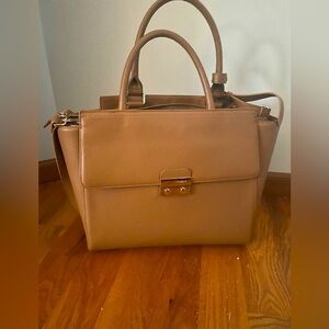 Code Republic Leather Bag with Padded Shoulder Strap